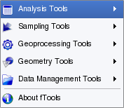 Menu fTools Menu fTools